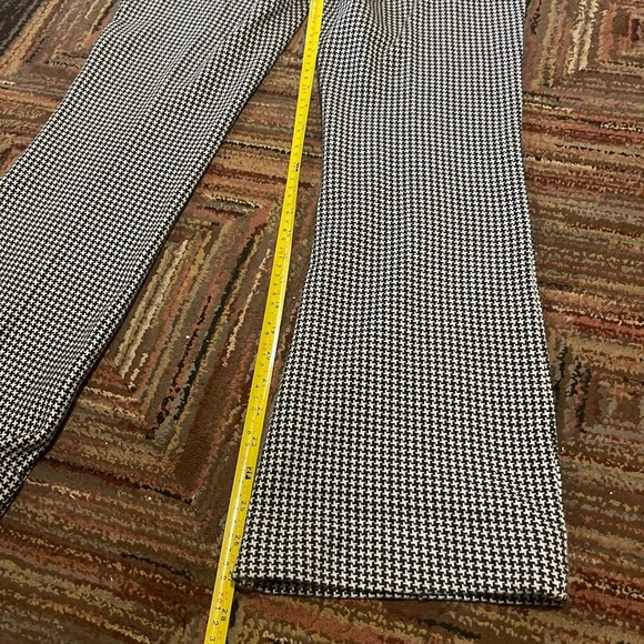 Anthropologie The Essential  Houndstooth Bootcut Trouser Pants Sz 14 - Picture 4 of 6